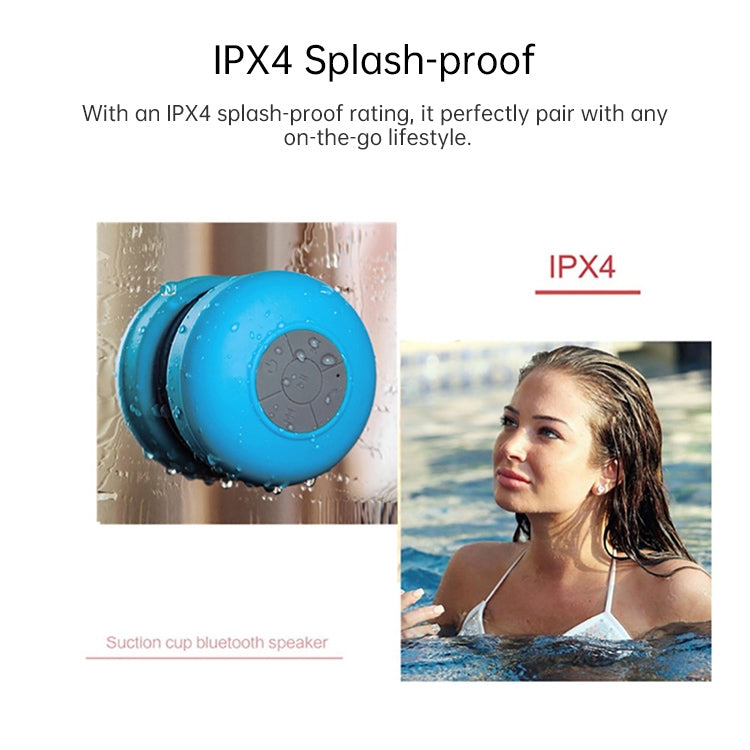 BTS-06 Mini Waterproof IPX4 Bluetooth V2.1 Speaker, Support Handfree Function(Magenta) - Waterproof Speaker by PMC TechLife | Online Shopping South Africa | PMC TechLife