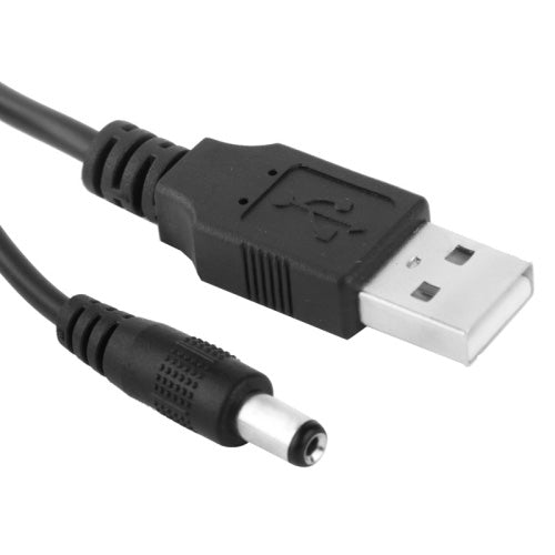 USB Male to DC 5.5 x 2.1mm Power Cable, Length: 1m - free shipping - PMC TechLife - Order now!