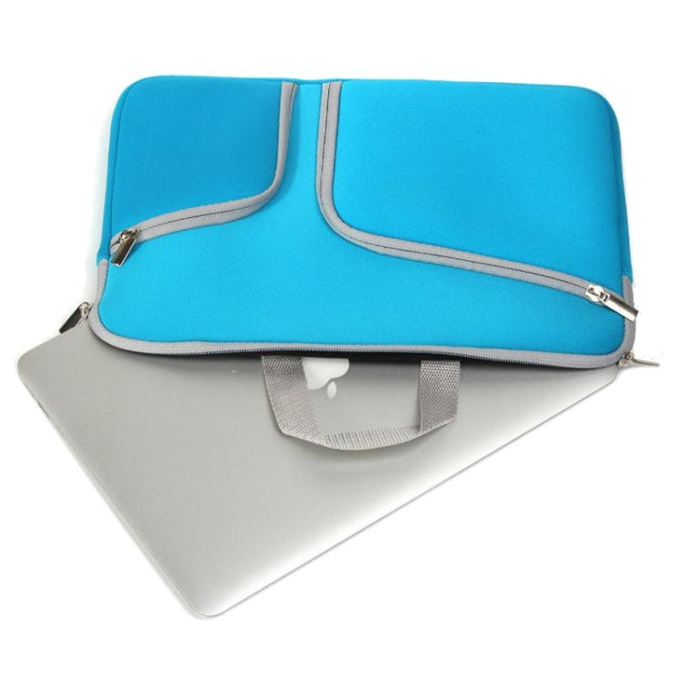 Double Pocket Zip Handbag Laptop Bag for Macbook Air 13 inch(Black) - free shipping - PMC TechLife - Order now!