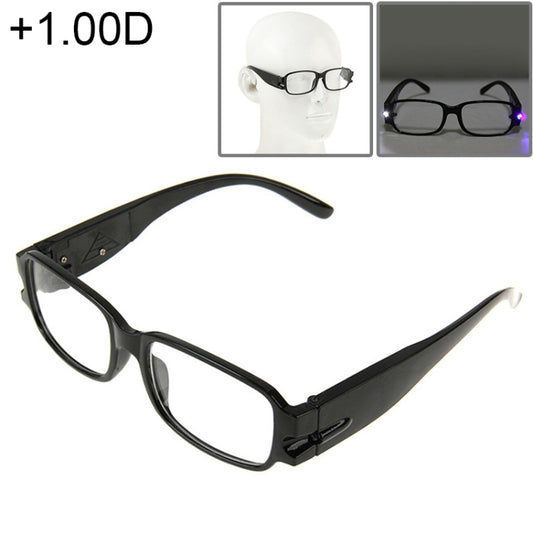 UV Protection White Resin Lens Reading Glasses with Currency Detecting Function, +1.00D - Presbyopic Glasses by PMC Jewellery | Online Shopping South Africa | PMC Jewellery