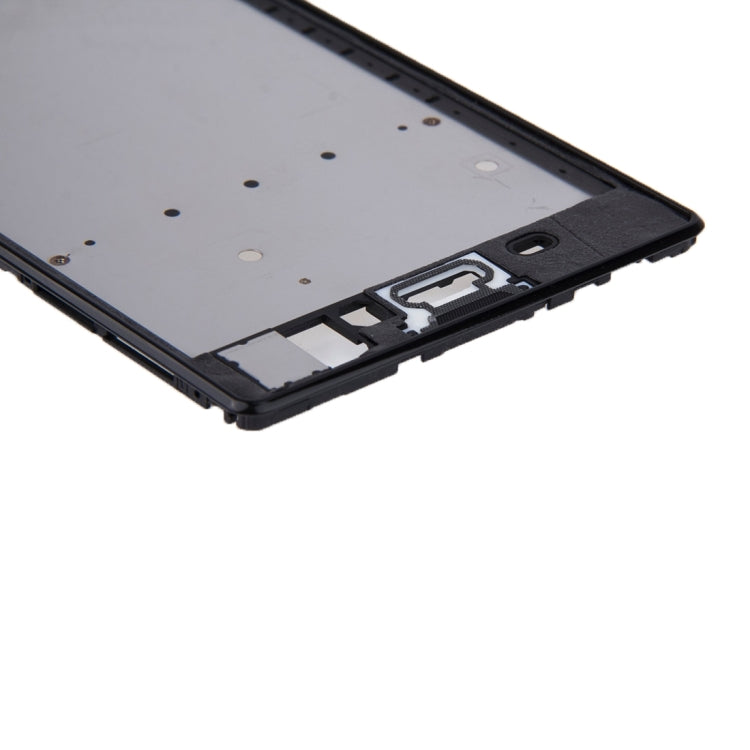 Front Housing  with Adhesive Sticker for Sony Xperia T3(Black) - Frame Bezel Plate by PMC TechLife | Online Shopping South Africa | PMC TechLife