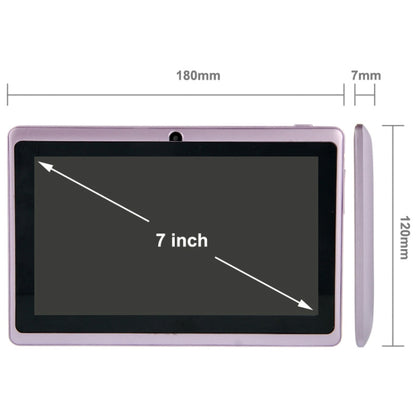 7.0 inch Tablet PC, 512MB+4GB, Android 4.2.2, 360 Degrees Menu Rotation, Allwinner A33 Quad-core, Bluetooth, WiFi(Purple) - 7.0-8.0 inch by PMC Jewellery | Online Shopping South Africa | PMC Jewellery