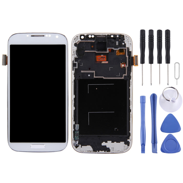 LCD Display (TFT) + Touch Panel with Frame for Galaxy S IV / i9500 / i9505(White) - LCD Screen by PMC Jewellery | Online Shopping South Africa | PMC Jewellery