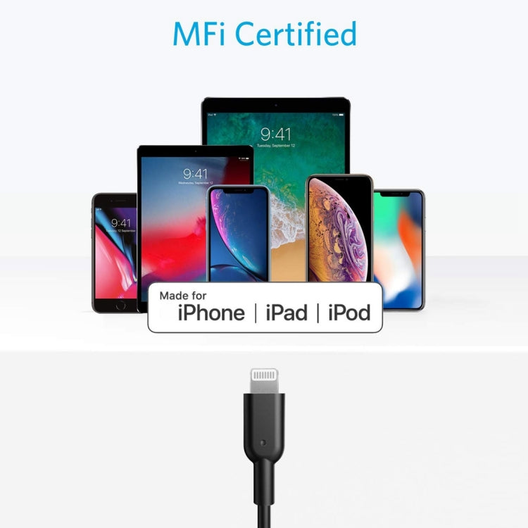 ANKER PowerLine II USB-C / Type-C to 8 Pin MFI Certificated Data Cable, Length: 0.9m(Black) - MFI Cable by ANKER | Online Shopping South Africa | PMC Jewellery