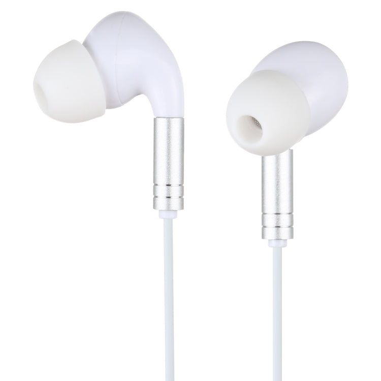 520 3.5mm Plug In-ear Wired Wire-control Earphone with Silicone Earplugs, Cable Length: 1.2m(White) - Normal Style Earphone by PMC Jewellery | Online Shopping South Africa | PMC Jewellery