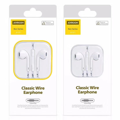 JOYROOM JR-EP1 1.2m 3.5mm Plug Wire Control In-Ear Earphone(White) - In Ear Wired Earphone by JOYROOM | Online Shopping South Africa | PMC Jewellery