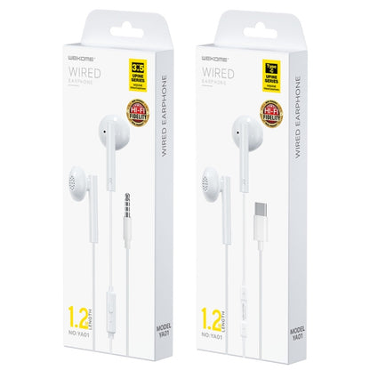 WK YA01 3.5mm In-Ear Wired Earphone, Length: 1.2m - In Ear Wired Earphone by WK | Online Shopping South Africa | PMC Jewellery