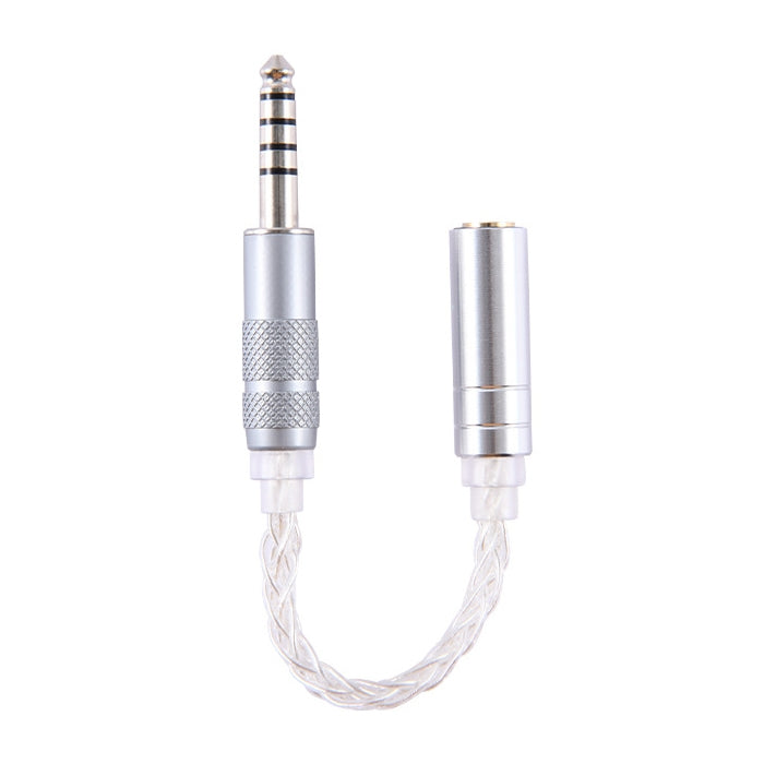ZS0021 4.4mm Male to 3.5mm Female Balance Adapter Cable (Silver) - Headset Accessories by PMC TechLife | Online Shopping South Africa | PMC TechLife