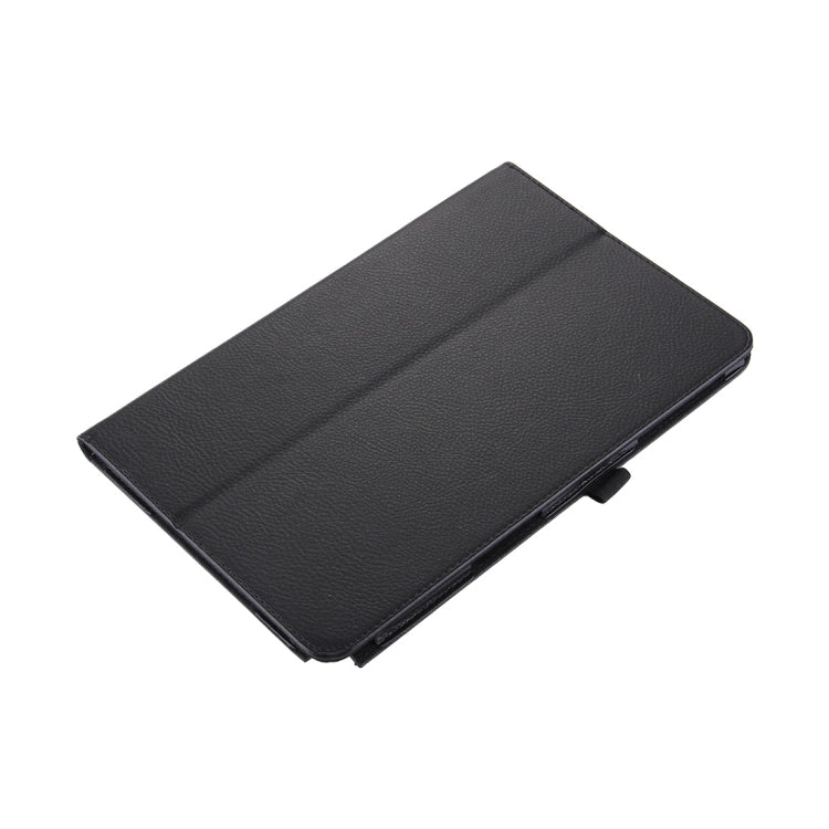 For Galaxy Tab A 10.1 (2016) / P585 Litchi Texture Horizontal Flip Leather Case with Holder(Black) - Tab A 10.1 by PMC TechLife | Online Shopping South Africa | PMC TechLife | Buy Now Pay Later Mobicred