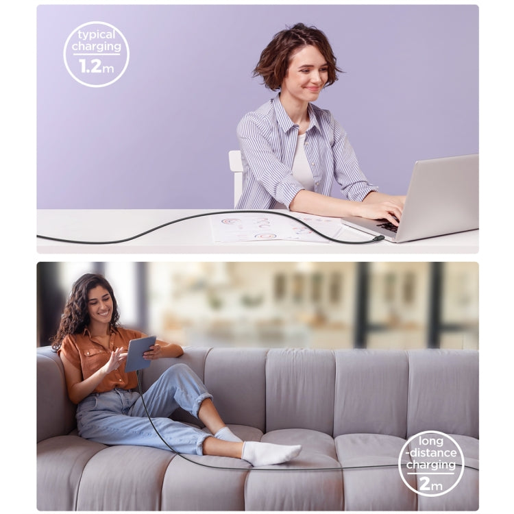 JOYROOM S-AL012A14 Multi-Color Series 2.4A USB to 8 Pin Fast Charging Data Cable, Length:1.2m(Black) - Normal Style Cable by JOYROOM | Online Shopping South Africa | PMC TechLife | Buy Now Pay Later Mobicred