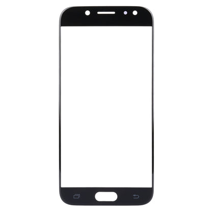 For Galaxy J7 (2017) / J730 Front Screen Outer Glass Lens (Black) - Outer Glass Lens by PMC Jewellery | Online Shopping South Africa | PMC Jewellery