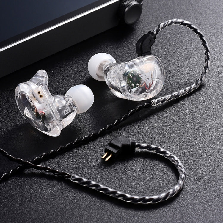 QKZ VK1 Plug-in Design Four-unit Music Headphones, Support for Changing Lines Microphone Version - In Ear Wired Earphone by QKZ | Online Shopping South Africa | PMC Jewellery