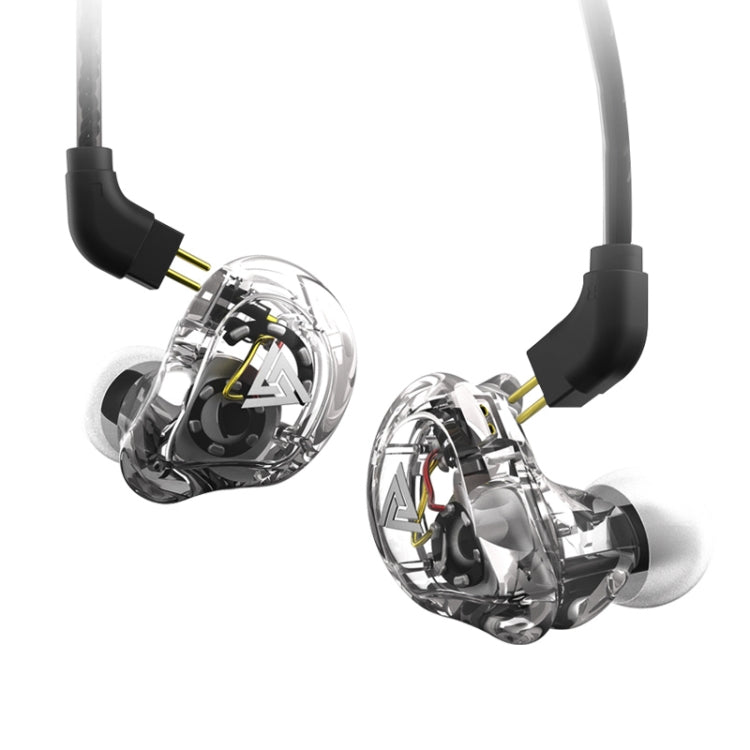 QKZ VK1 Plug-in Design Four-unit Music Headphones, Support for Changing Lines Microphone Version - In Ear Wired Earphone by QKZ | Online Shopping South Africa | PMC Jewellery