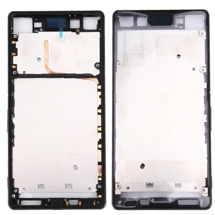 Front Housing LCD Frame Bezel for Sony Xperia Z3+ / Z4(Black) - Frame Bezel Plate by PMC TechLife | Online Shopping South Africa | PMC TechLife