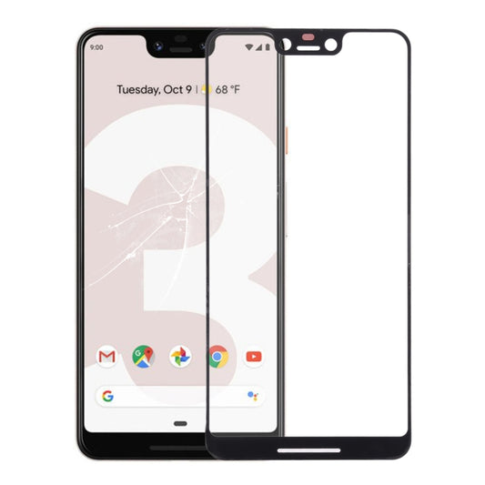 Front Screen Outer Glass Lens for Google Pixel 3 XL(Black) - Outer Glass Lens by PMC Jewellery | Online Shopping South Africa | PMC Jewellery