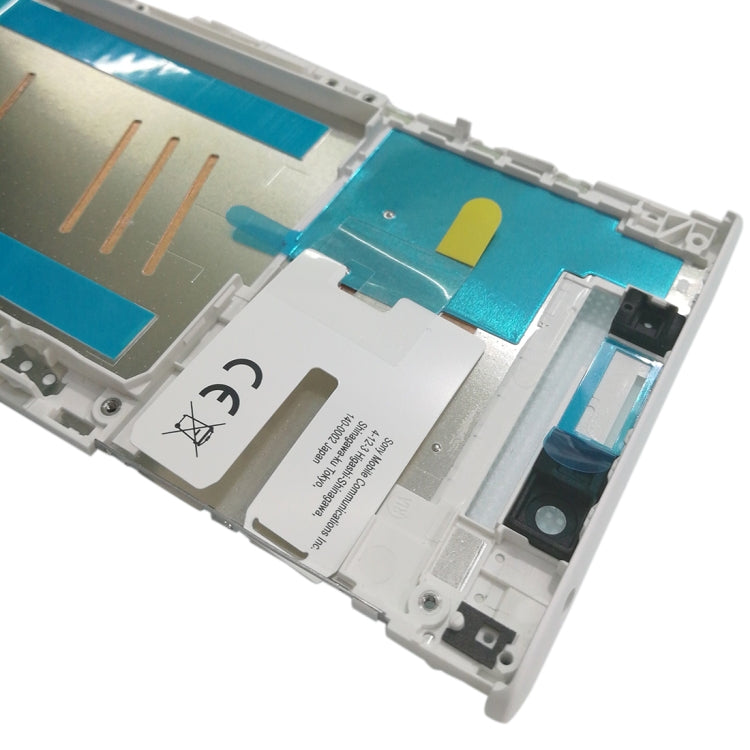 Front Housing LCD Frame Bezel for Sony Xperia L1 (White) - Frame Bezel Plate by PMC TechLife | Online Shopping South Africa | PMC TechLife
