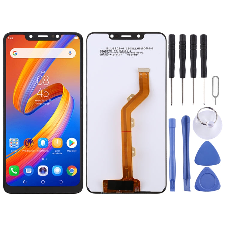 TFT LCD Screen for Tecno Spark 3 KB7 with Digitizer Full Assembly (Black) - free shipping - PMC TechLife - Order now!
