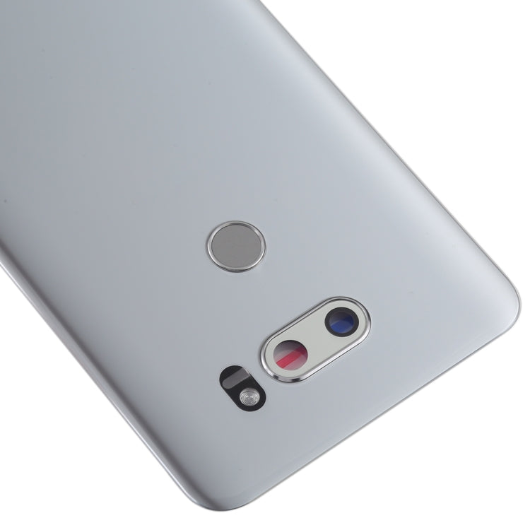 Battery Back Cover with Camera Lens & Fingerprint Sensor for LG V30 / VS996 / LS998U / H933 / LS998U / H930(Silver) - For LG by PMC TechLife | Online Shopping South Africa | PMC TechLife