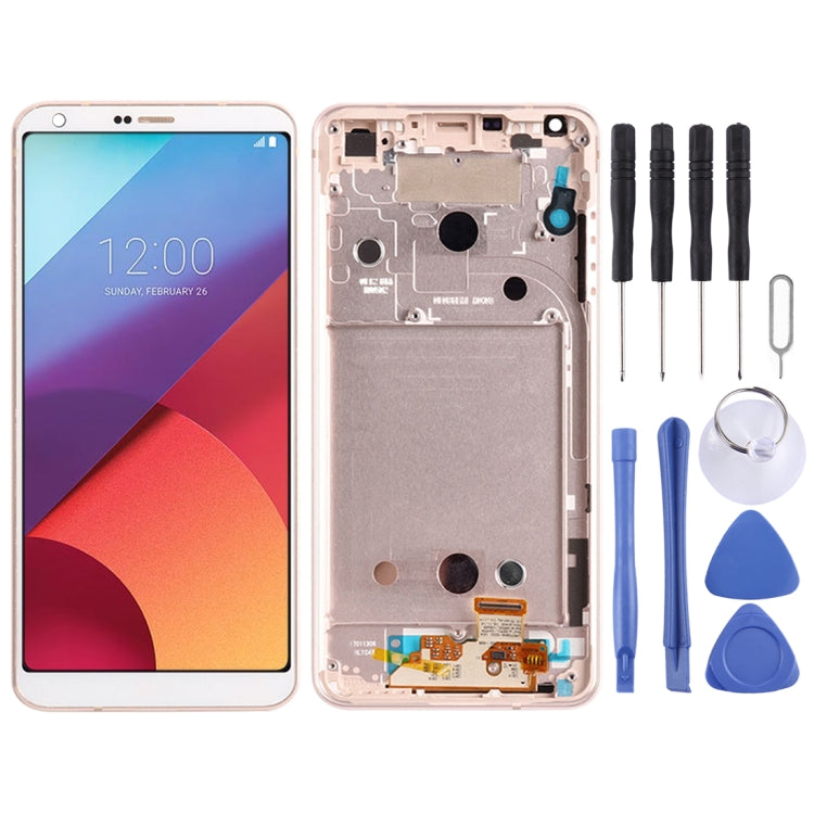 Original LCD Screen for for LG G6 / H870 / H870DS / H872 / LS993 / VS998 / US997 Digitizer Full Assembly with Frame7(Gold) - For LG by PMC Jewellery | Online Shopping South Africa | PMC Jewellery