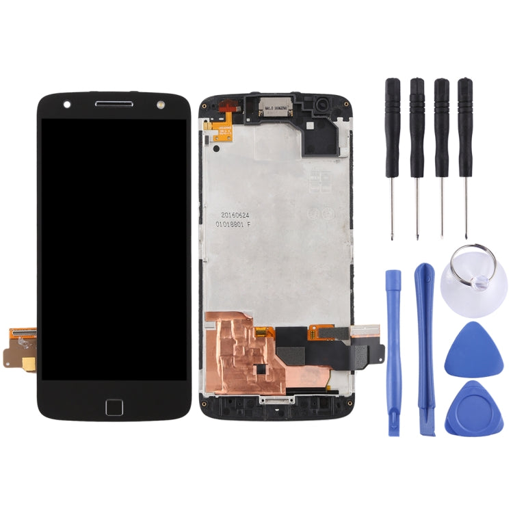 Original LCD Screen for Motorola Moto Z Force XT1650-02 Digitizer Full Assembly with Frame (Black) - LCD Screen by PMC Jewellery | Online Shopping South Africa | PMC Jewellery