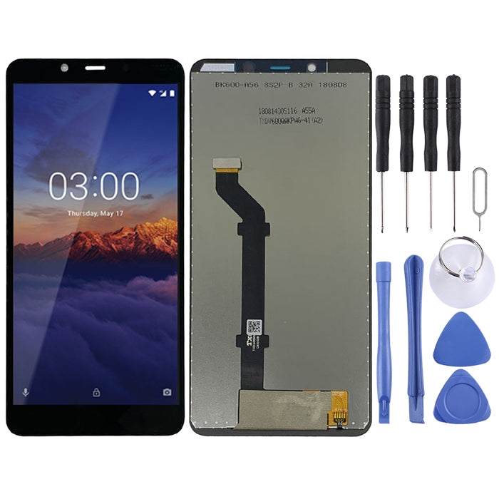 TFT LCD Screen for Nokia 3.1 Plus with Digitizer Full Assembly (Black) - LCD Screen by PMC Jewellery | Online Shopping South Africa | PMC Jewellery