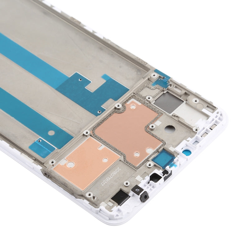 Middle Frame Bezel for Xiaomi Mi Max 3 (White) - Frame Bezel Plate by PMC Jewellery | Online Shopping South Africa | PMC Jewellery