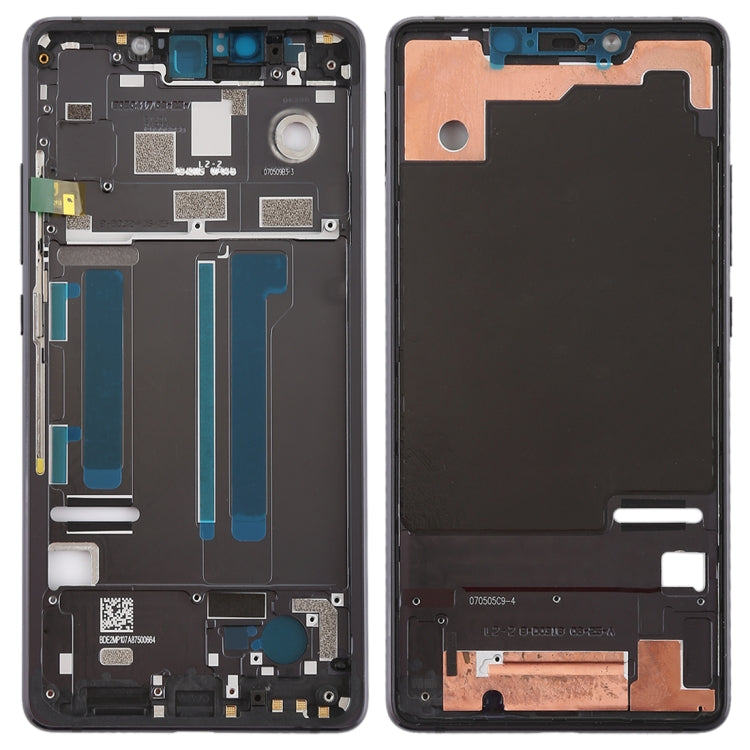Middle Frame Bezel with Side Keys for Xiaomi Mi 8 SE (Black) - Frame Bezel Plate by PMC TechLife | Online Shopping South Africa | PMC TechLife