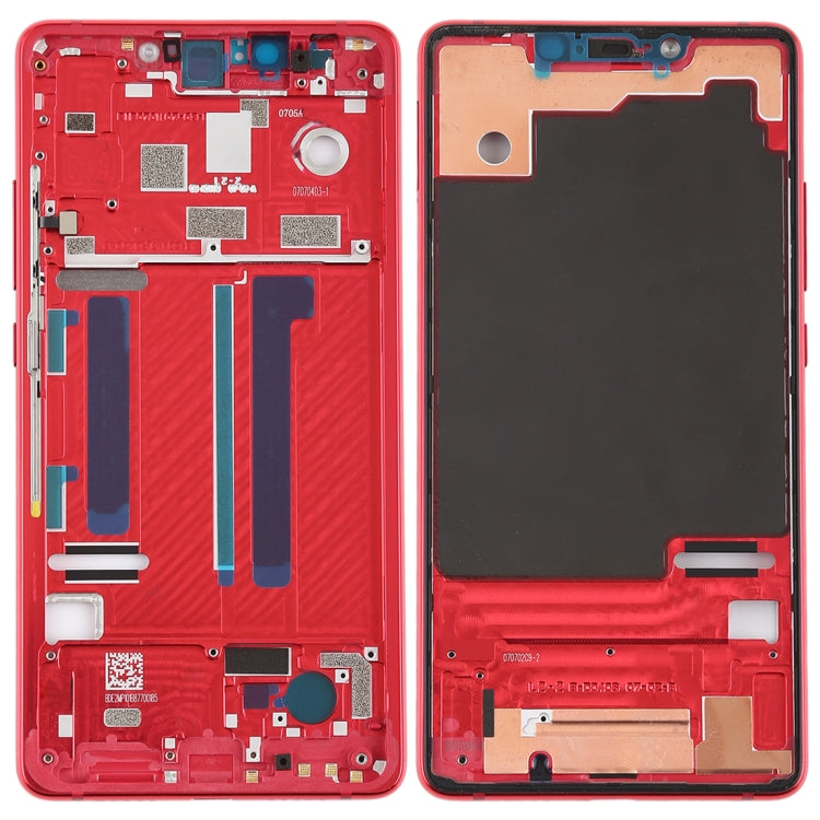 Middle Frame Bezel with Side Keys for Xiaomi Mi 8 SE (Red) - Frame Bezel Plate by PMC TechLife | Online Shopping South Africa | PMC TechLife