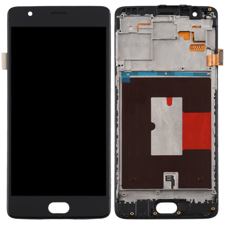 For OnePlus 3 / 3T A3000 A3010 TFT Material LCD Screen and Digitizer Full Assembly with Frame (Black) - LCD Screen by PMC Jewellery | Online Shopping South Africa | PMC Jewellery