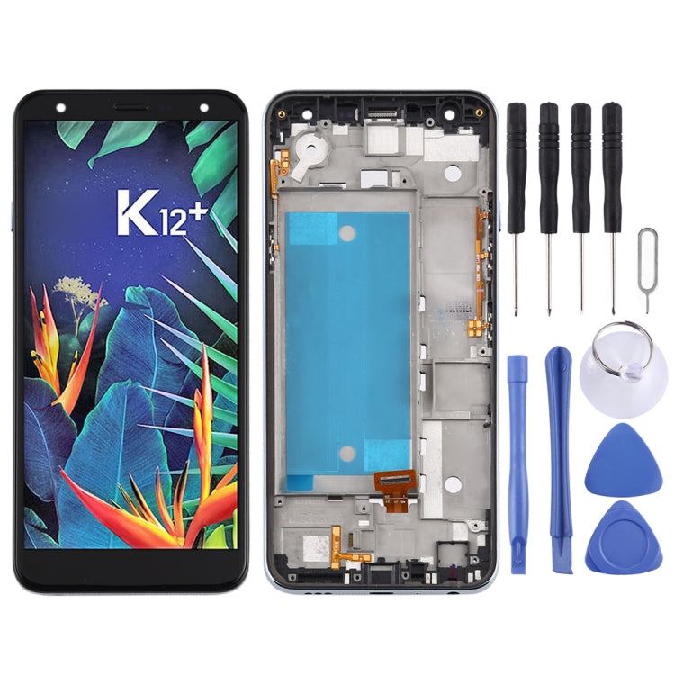 TFT LCD Screen for LG K40 LMX420 / X4 2019 / K12 Plus,Single SIM with Digitizer Full Assembly with Frame (Black) - free shipping - PMC TechLife - Order now!