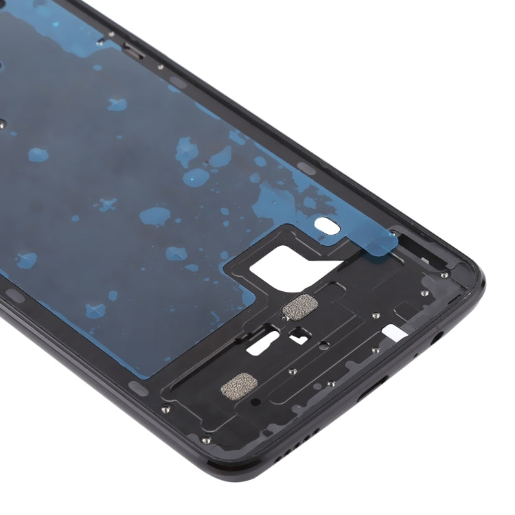 For OnePlus 6 Front Housing LCD Frame Bezel Plate with Side Keys (Jet Black) - Frame Bezel Plate by PMC TechLife | Online Shopping South Africa | PMC TechLife