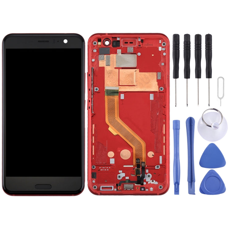 Original LCD Screen for HTC U11 Digitizer Full Assembly with Frame (Red) - LCD Screen by PMC Jewellery | Online Shopping South Africa | PMC Jewellery