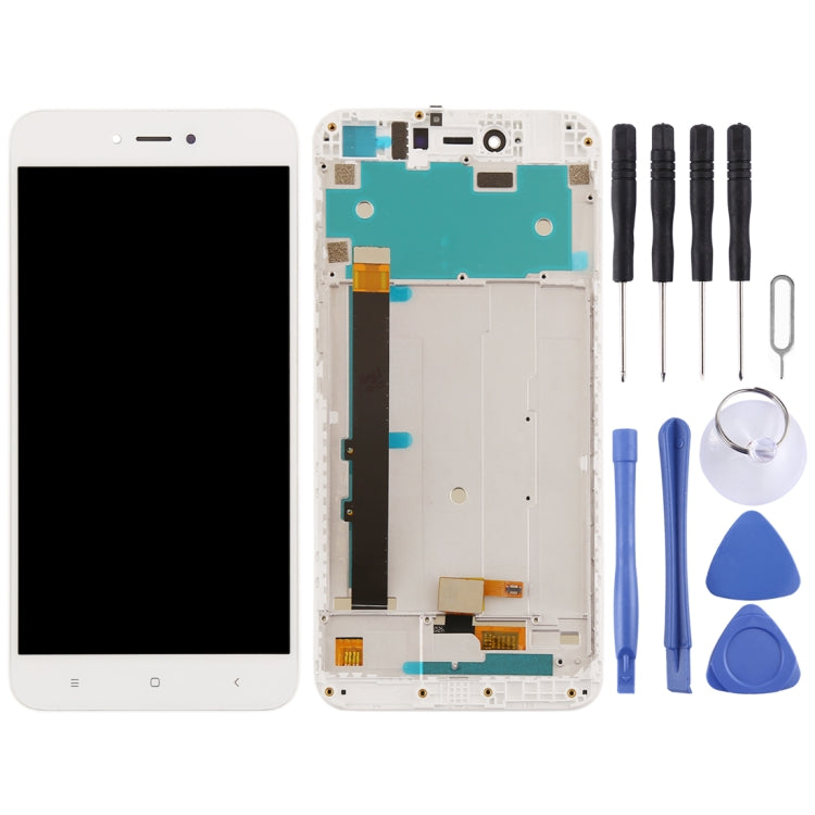 TFT LCD Screen for Xiaomi Redmi Note 5A Digitizer Full Assembly with Frame(White) - LCD Screen by PMC Jewellery | Online Shopping South Africa | PMC Jewellery