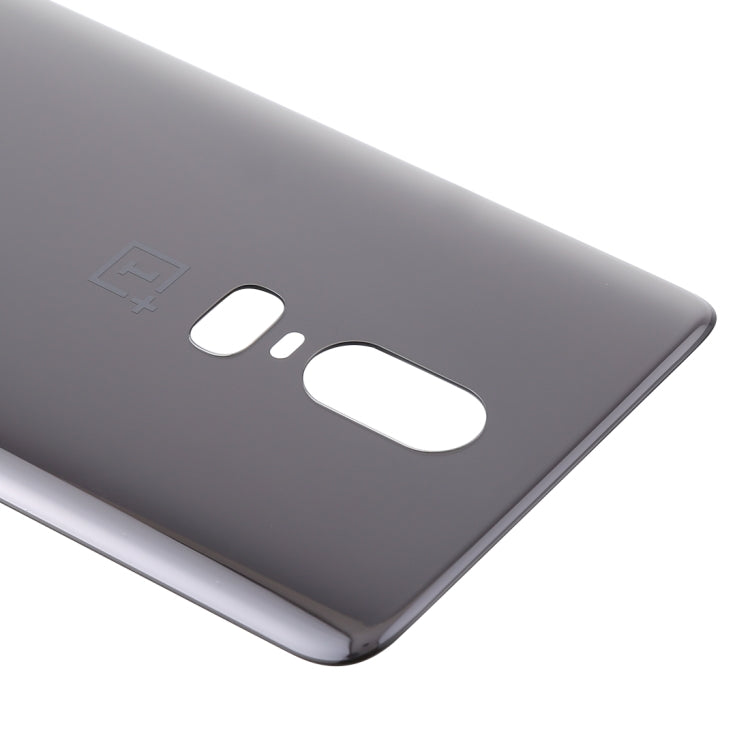 For OnePlus 6 Back Cover (Jet Black) - Back Cover by PMC TechLife | Online Shopping South Africa | PMC TechLife