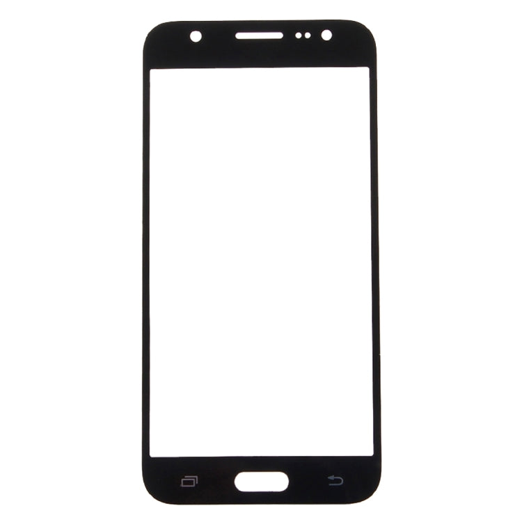 For Galaxy J5 / J500 Front Screen Outer Glass Lens (Black) - Outer Glass Lens by PMC Jewellery | Online Shopping South Africa | PMC Jewellery