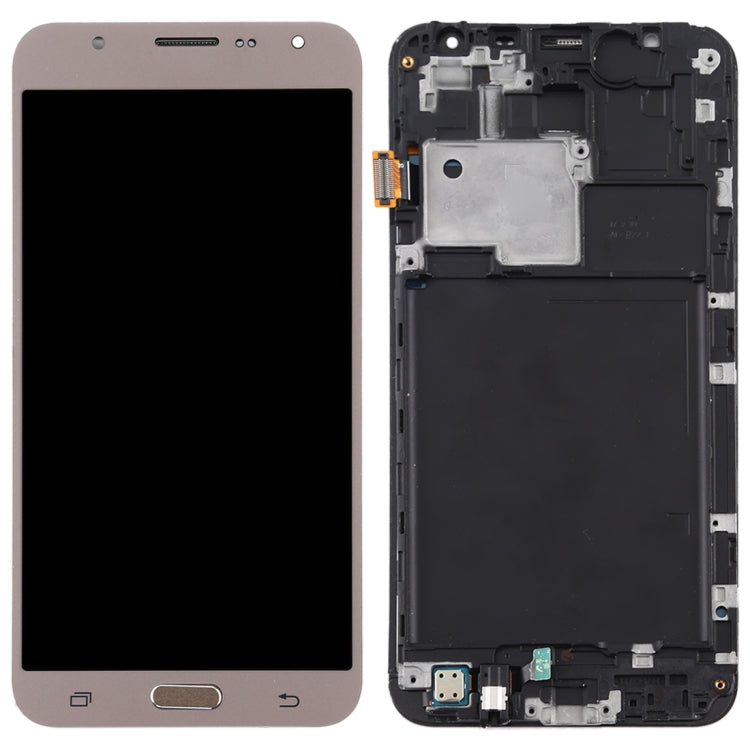 TFT LCD Screen for Galaxy J7 (2015) / J700F Digitizer Full Assembly with Frame (Gold) - LCD Screen by PMC Jewellery | Online Shopping South Africa | PMC Jewellery