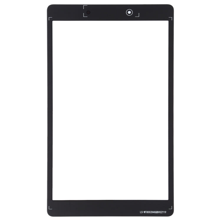 For Galaxy Tab A 8.0 (2019) SM-T295 (LTE Version) Front Screen Outer Glass Lens (Black) - Outer Glass Lens by PMC Jewellery | Online Shopping South Africa | PMC Jewellery