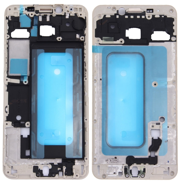 For Galaxy C5 / C5000 Front Housing LCD Frame Bezel Plate (Gold) - Frame Bezel Plate by PMC TechLife | Online Shopping South Africa | PMC TechLife