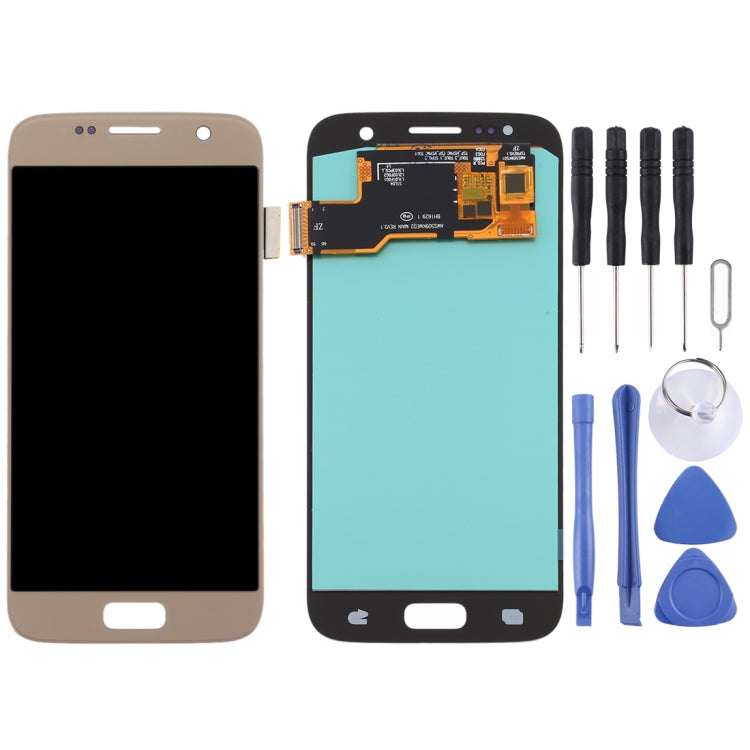 OLED LCD Screen for Samsung Galaxy S7 with Digitizer Full Assembly (Gold) - LCD Screen by PMC Jewellery | Online Shopping South Africa | PMC Jewellery