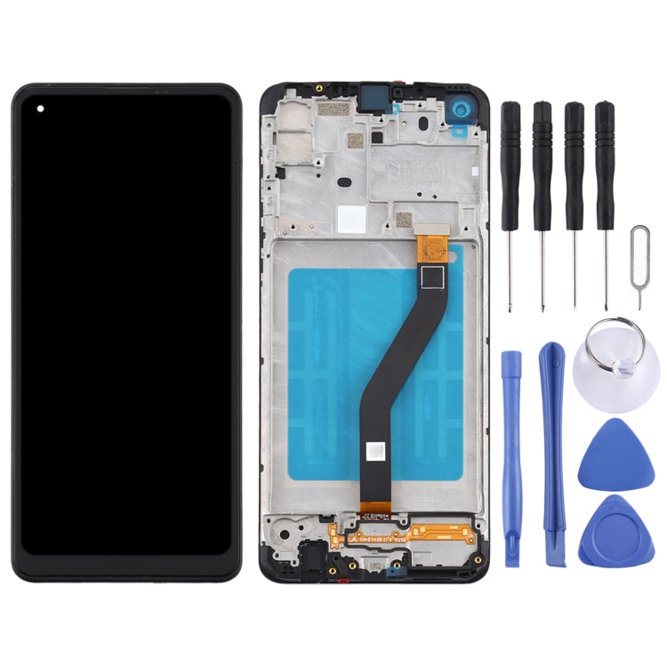 OEM LCD Screen for Samsung Galaxy A21 / SM-A215 Digitizer Full Assembly with Frame (Black) - LCD Screen by PMC Jewellery | Online Shopping South Africa | PMC Jewellery