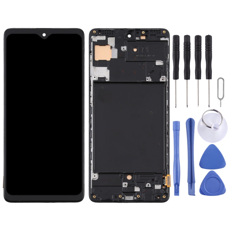 TFT Material LCD Screen and Digitizer Full Assembly With Frame (Not Supporting Fingerprint Identification) for Samsung Galaxy A71 / SM-A715(Black) - LCD Screen by PMC Jewellery | Online Shopping South Africa | PMC Jewellery