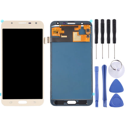 TFT LCD Screen for Galaxy J7 Neo, J701F/DS, J701M With Digitizer Full Assembly (Gold) - LCD Screen by PMC Jewellery | Online Shopping South Africa | PMC Jewellery