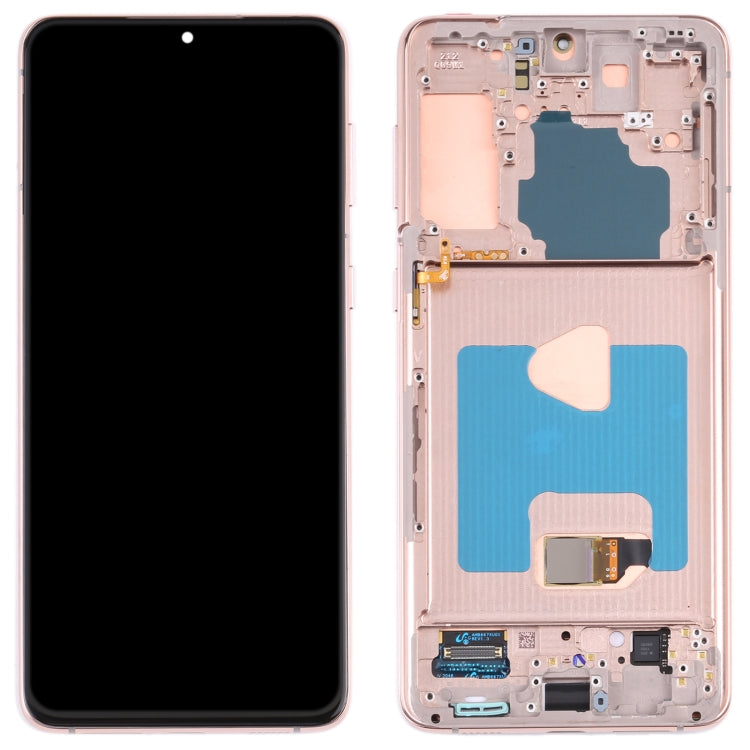 Original Super AMOLED LCD Screen for Samsung Galaxy S21+ (5G) SM-G996 Digitizer Full Assembly With Frame (Gold) - LCD Screen by PMC Jewellery | Online Shopping South Africa | PMC Jewellery