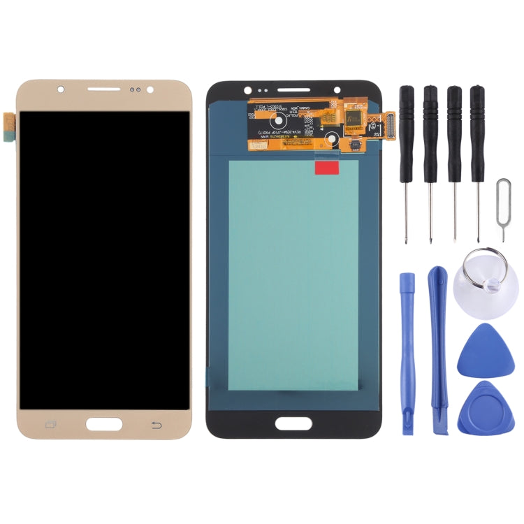 OLED LCD Screen for Samsung Galaxy J7 (2016) SM-J710 With Digitizer Full Assembly (Gold) - LCD Screen by PMC Jewellery | Online Shopping South Africa | PMC Jewellery