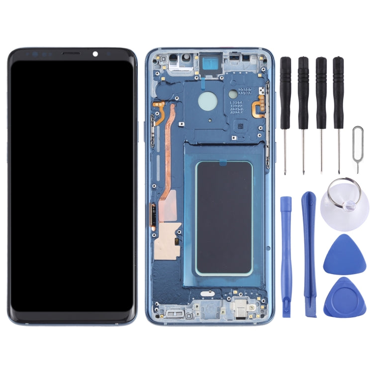 OLED LCD Screen for Samsung Galaxy S9+ SM-G965 Digitizer Full Assembly with Frame (Blue) - LCD Screen by PMC Jewellery | Online Shopping South Africa | PMC Jewellery