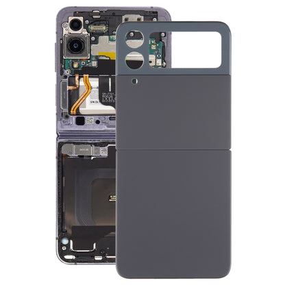 For Samsung Galaxy Z Flip4 SM-F721B Battery Back Cover with Camera Lens Cover(Black) - Back Cover by PMC Jewellery | Online Shopping South Africa | PMC Jewellery