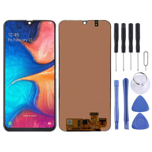 Original Super AMOLED LCD Screen for Galaxy A20 with Digitizer Full Assembly(Black) - LCD Screen by PMC Jewellery | Online Shopping South Africa | PMC Jewellery