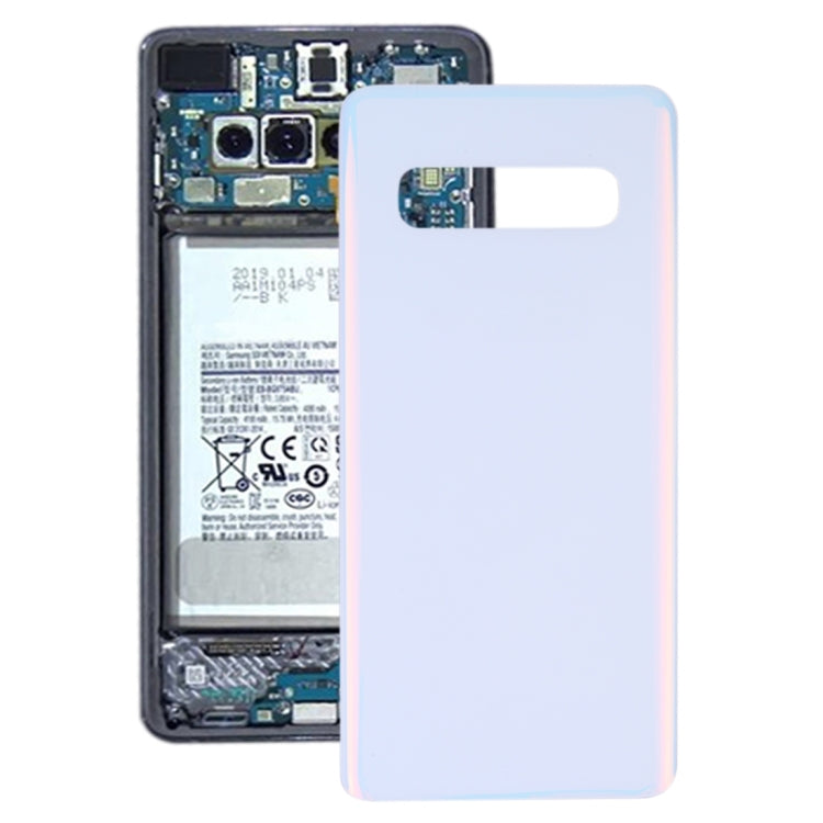 For Galaxy S10 SM-G973F/DS, SM-G973U, SM-G973W Original Battery Back Cover (White) - Back Cover by PMC Jewellery | Online Shopping South Africa | PMC Jewellery