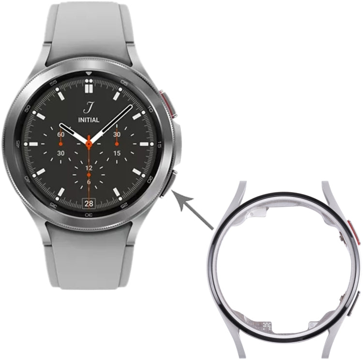 Original LCD Screen Frame Bezel Plate For Samsung Galaxy Watch4 40mm SM-R860 R865(Silver) - For Samsung by PMC Jewellery | Online Shopping South Africa | PMC Jewellery