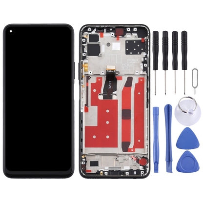 OEM LCD Screen for Huawei Nova 7 SE Digitizer Full Assembly with Frame(Black) - LCD Screen by PMC Jewellery | Online Shopping South Africa | PMC Jewellery